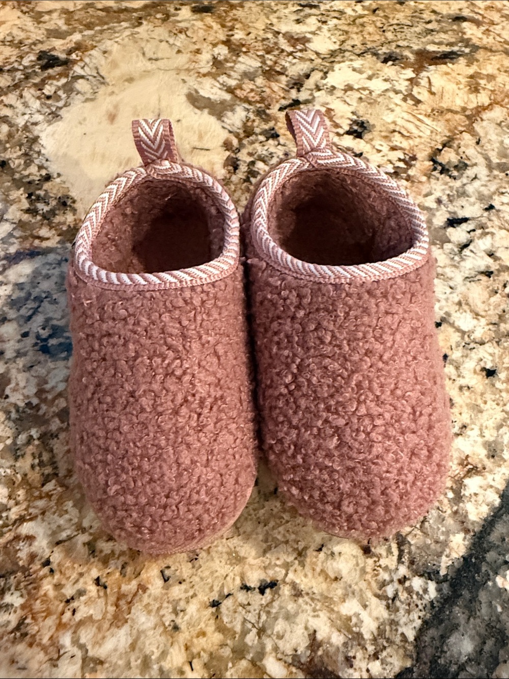 PAWZ Plush Slip-On Kids Slippers in Rose